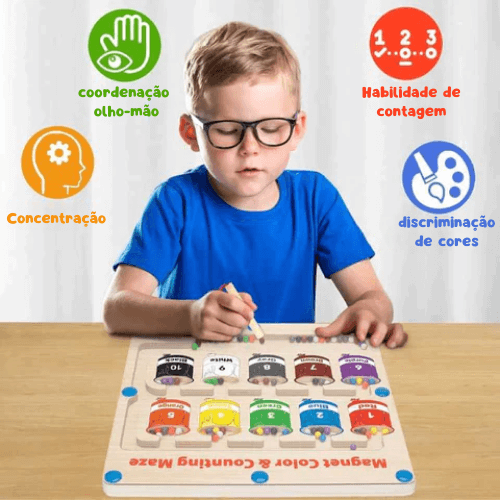 WonderMaze - Brinquedo Labirinto Magnético Montessori