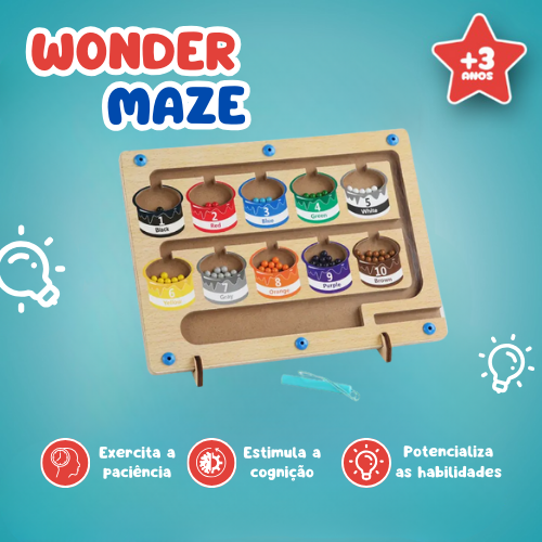 WonderMaze - Brinquedo Labirinto Magnético Montessori