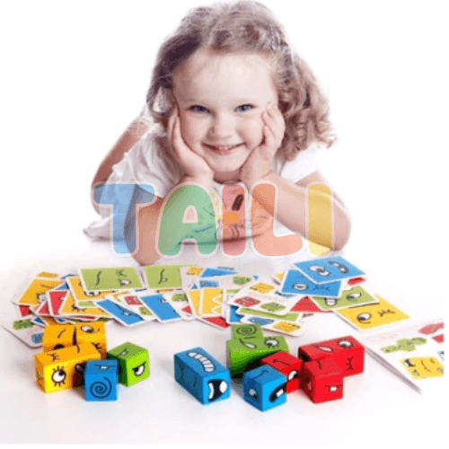 Cubo das Emoções - Jogo de Expressões Faciais