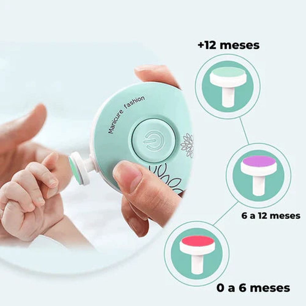 BebêMani - Aparador Elétrico de Unhas para Bebês e Crianças