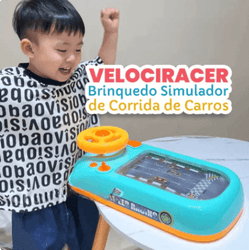 Velociracer - Brinquedo Simulador de Corrida de Carro