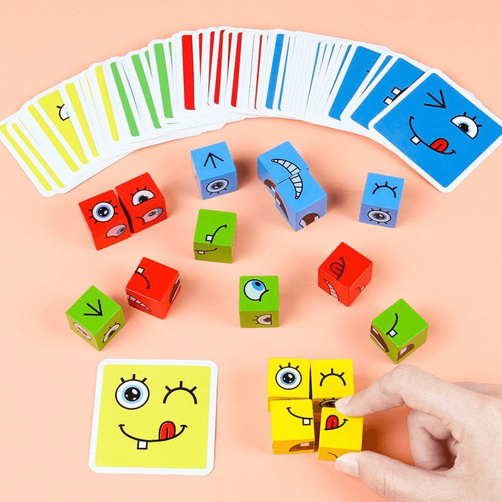 Cubo das Emoções - Jogo de Expressões Faciais