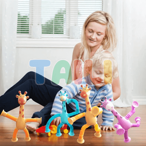 Girafas Divertidas Articulada com Ventosa (Kit 4 )