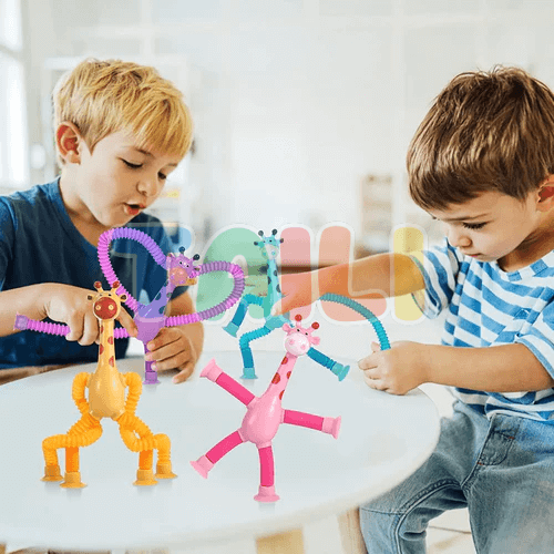 Girafas Divertidas Articulada com Ventosa (Kit 4 )