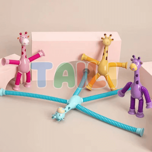 Girafas Divertidas Articulada com Ventosa (Kit 4 )
