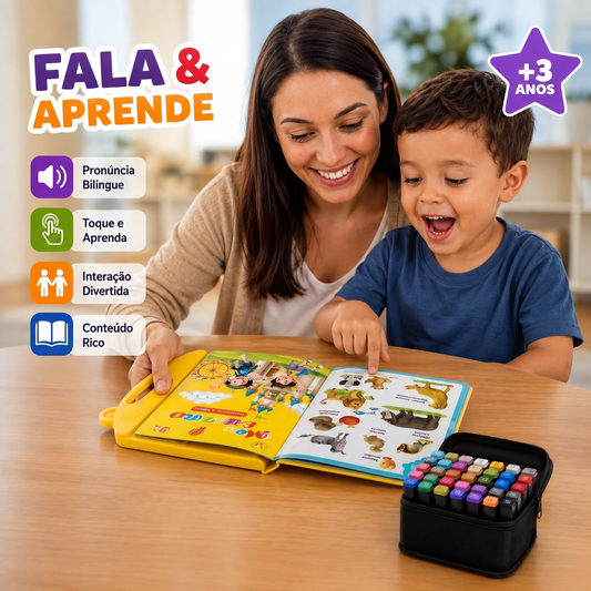 Fala & Aprende™ — Livro Interativo Bilíngue