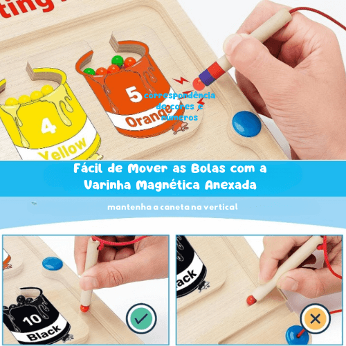 WonderMaze - Brinquedo Labirinto Magnético Montessori