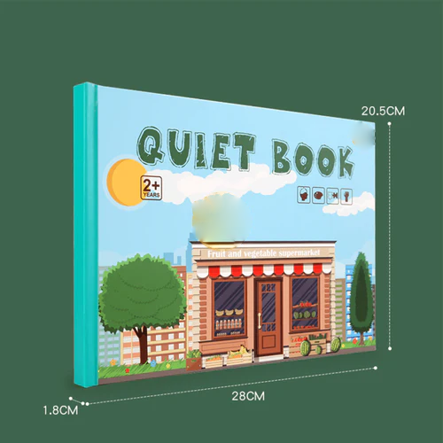 Livro Interativo Montessori Educação Infantil QuietBook