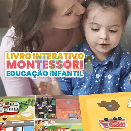 Livro Interativo Montessori Educação Infantil QuietBook