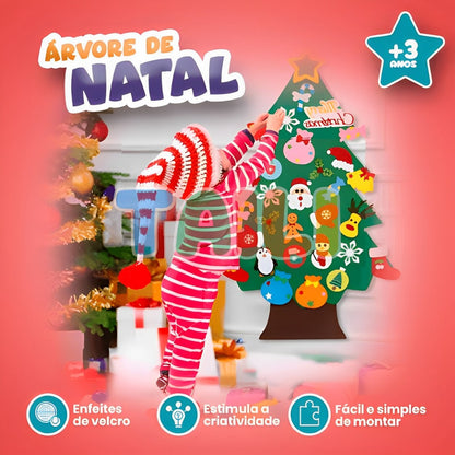Árvore de Natal com 32 Peças + Pisca Pisca de Brinde