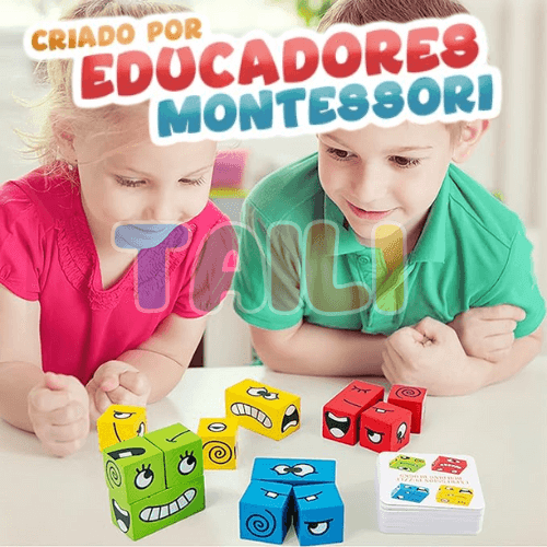 Cubo das Emoções - Jogo de Expressões Faciais