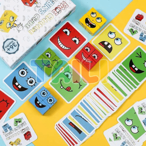 Cubo das Emoções - Jogo de Expressões Faciais