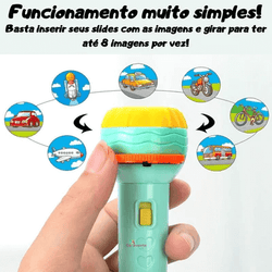Lanterna Projetora De Brinquedo Com 24 Imagens/Animal Divertido